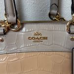 Coach Brooke Embossed Leather Satchel Shoulder/Crossbody Bag Vintage Photo 1