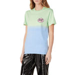 Sandy Liang  Green Blue Dippy Tee Tie Dye Retro Logo Groovy Women's Size Medium Photo 2