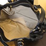 Marc Jacobs Italian Leather Satchel Top Handles Grommet Leather Accent Adj Strap Photo 6