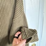 Jenni Kayne  Cotton Cabin Sweater in Olive Green Photo 5