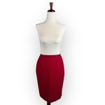 Vintage Red Suit Jacket and Skirt Set Small Size 4 Photo 3