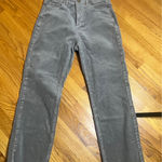 Loft Modern Straight Leg Corduroy Pants Frayed Hem Casual Comfort 4/27 Photo 0