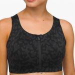 Lululemon  Enlite Bra *Zip Front Incognito Leopard Camo Multi Grey Bra 34C Photo 0