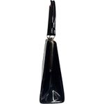 Vintage Aetna Black Patent Leather Box Purse 1960s Structured Frame Handbag Photo 12