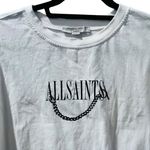 ALLSAINTS All Saint Long Sleeve White 100% Cotton Women's T-Shirt Size Medium Photo 1