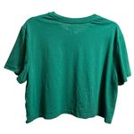 Colsie Womens Green Aspen Ski Club Cropped Graphic Tee Sz L Size L Photo 1
