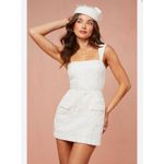 Amanda Uprichard Bethany Skort Romper White Small Photo 1