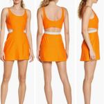 Outdoor Voices Court Dress Cut Out Mini Skort Orange Womens X-Small Activewear Photo 1