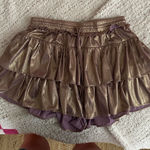 Main Strip Metallic ruffled skort Photo 0