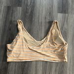 Old Navy Orange and White Striped Bikini Top 4X Terrycloth Photo 1