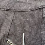 Athleta Ponte black knit Twill moto pants leggings zip pockets sz 0 Photo 11