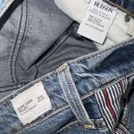 Hudson Jeans luxe crop Riley relaxed straight NEW 25 slit at hem striped detail Photo 7