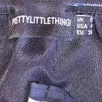 Pretty Little Thing Strapless Scrunch Sided Dress Women Size 4 Tan & Black Photo 4