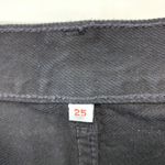 Levi's  Jeans Womens 25 High Water Wide Leg Cropped Black High Rise Denim Photo 3