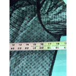 Bebe Black Mesh Sheer See Through Long Sleeve Mock Neck Floral Blouse Top Size L Photo 11