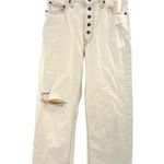 Levi's Levi’s Snap Ribcage Straight Ankle Sz 29 Barely Freezing with Damage Photo 2