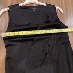 All Saints Annis knee length Dress Black Draped Front Sleeveless V-neck size 6 Photo 6