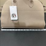 Anna Paola | Italian Leather Satchel w/ Crossbody & Scarf Tan Photo 10