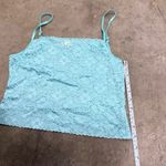 American Vintage Vintage turquoise blue lace coquette y2k tank Photo 2