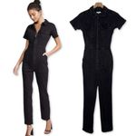 Good American ‎ Black Denim Jumpsuit Photo 1