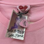 Teddy Fresh  x Trixi Mattel Long‎ Sleeve Polaroid T-shirt Pink Size Large NWT Photo 1