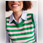NEW! Boden Catriona Stripe Sweater Tank Green Photo 1