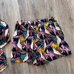 Boden tropical parrot print two piece set button down shirt &‎ shorts size 4/6 Pink Photo 7