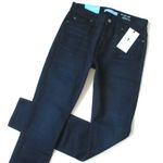 7 For All Mankind NWT High Waist Skinny b(air) Blue Black River Thames Jeans 24 Photo 2