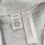 Lou & grey Moto Linen Zip Jacket, Medium, White, Blue, Asymmetrical Zipper Photo 11