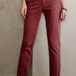 Pilcro and the Letterpress  Maroon Hyphen Hipster Boho Low Rise Chinos In Size 31 Photo 0