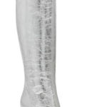 Steve Madden ‎ Women's Gray Croft Pointed Toe Cowgirl Silver Boots Size 7 Photo 0