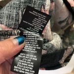 Nicole Miller Original Women’s Midi Dress M Medium Black Floral Bust 36” Length 35” Linen Photo 8