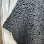 Handmade Knit Charcoal Gray Poncho. OSFM. Size undefined Photo 1