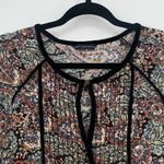 American Eagle Women's Floral Bohemian Keyhole Bell Sleeves Mini Dress Size S Photo 8