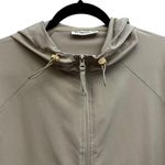 BEARPAW Outdoor Tan Cream Lightweight Hooded Windbreaker 1/2 Zip Size Medium Photo 3