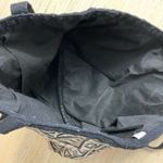 El Paso Saddle Blanket Bag Women's Black Cotton Stencil Purse Large Kokopelli Photo 4