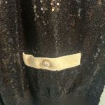 Talbots  Black and Cream Sequin Cardigan | Size 2X Photo 5