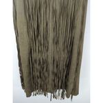 Chelsea and Violet  Olive Green Fringe Mini Dress Suede‎ Size M NWT Coastal Cowgirl Photo 7