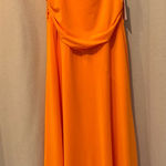 Bailey 44 Orange Dani Off-Shoulder Maxi Gown Dress Large Wedding Guest Formal Photo 0