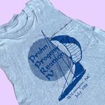 Vintage 80s Reunion graphic cut out tank top 🔥 Gray Size undefined Photo 1