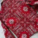 Reaction Kenneth Cole Paisley red bandanna style print jacket and bag (Kenneth Cole Reaction) set NEW Photo 4