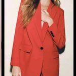 ZARA  oversized red blazer sz S Photo 1