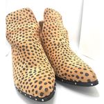 Journee Collection Jolimall cheetah print ankle Boots Size 7 Brown Black Photo 6