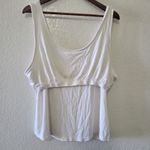 Soma  Cool Nights Shelf Bra Ribbed Tank Brami XXL White Photo 4
