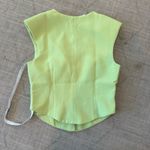 Amanda Uprichard NWT  PerrinLime Pear Button-Front Vest Small Photo 3
