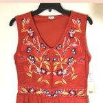 Reba NWT  Womens Sleeveless V Neck Embroidered  Photo 2