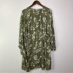 Mango MNG  Leaf Print Shirt‎ Dress Green Size 10 Photo 6