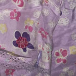 Y2K Pastel Floral silk Top Size 12 Photo 4