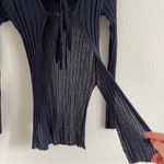 Free People  Jasmine Sweater - Navy  Size M Photo 14