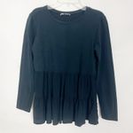 ZARA  Pullover Black Tiered Sweater Size Small Photo 0